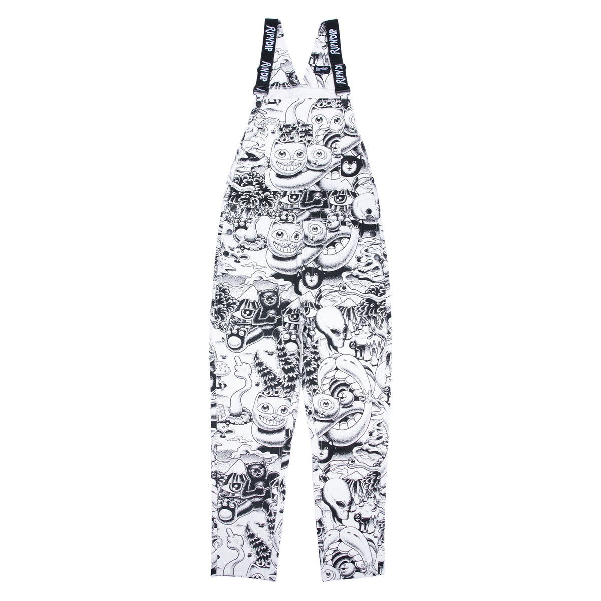 RIPNDIP Dark Twisted Fantasy Overalls (Black/White)