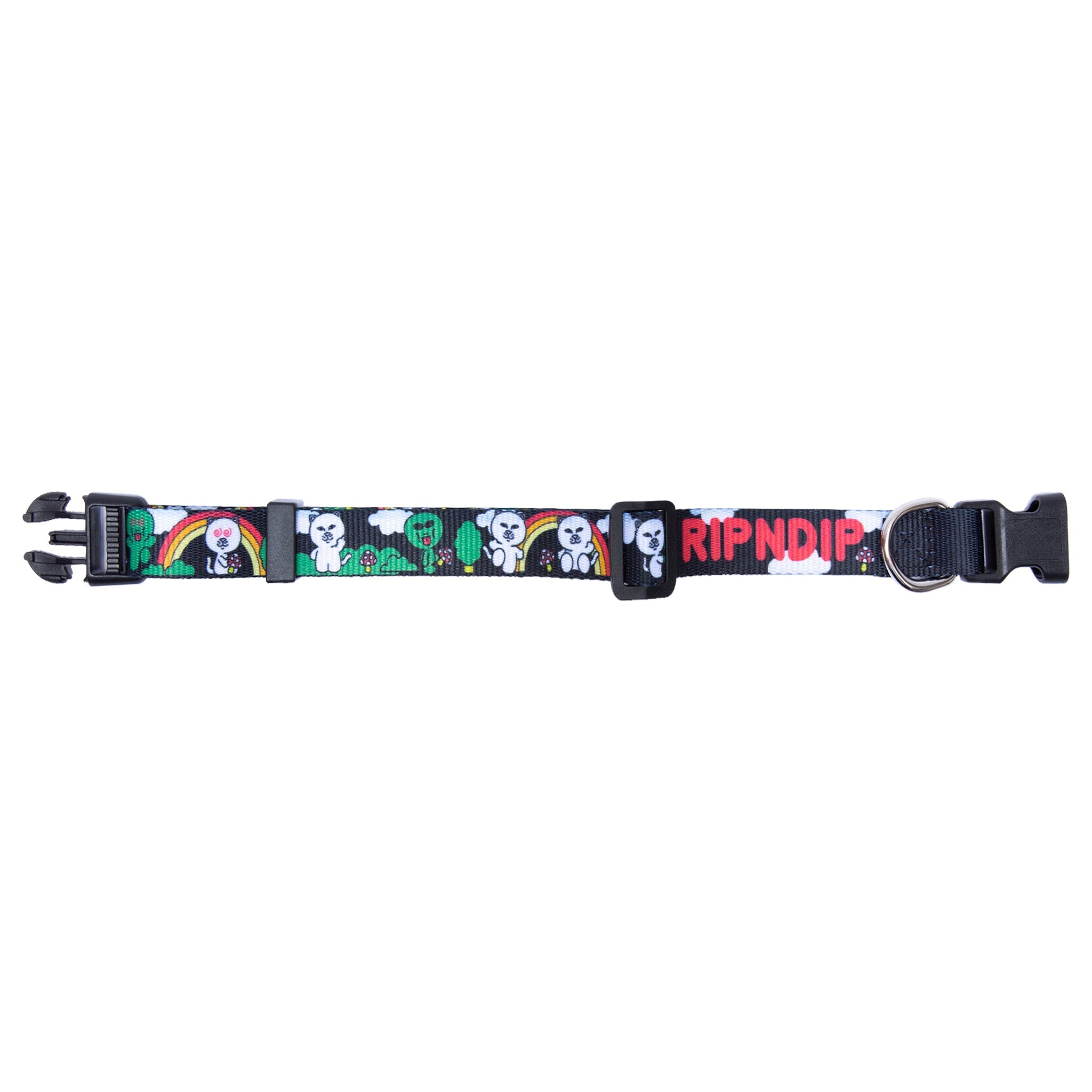 RIPNDIP Buddy System Web Belt Pet Collar (Black)
