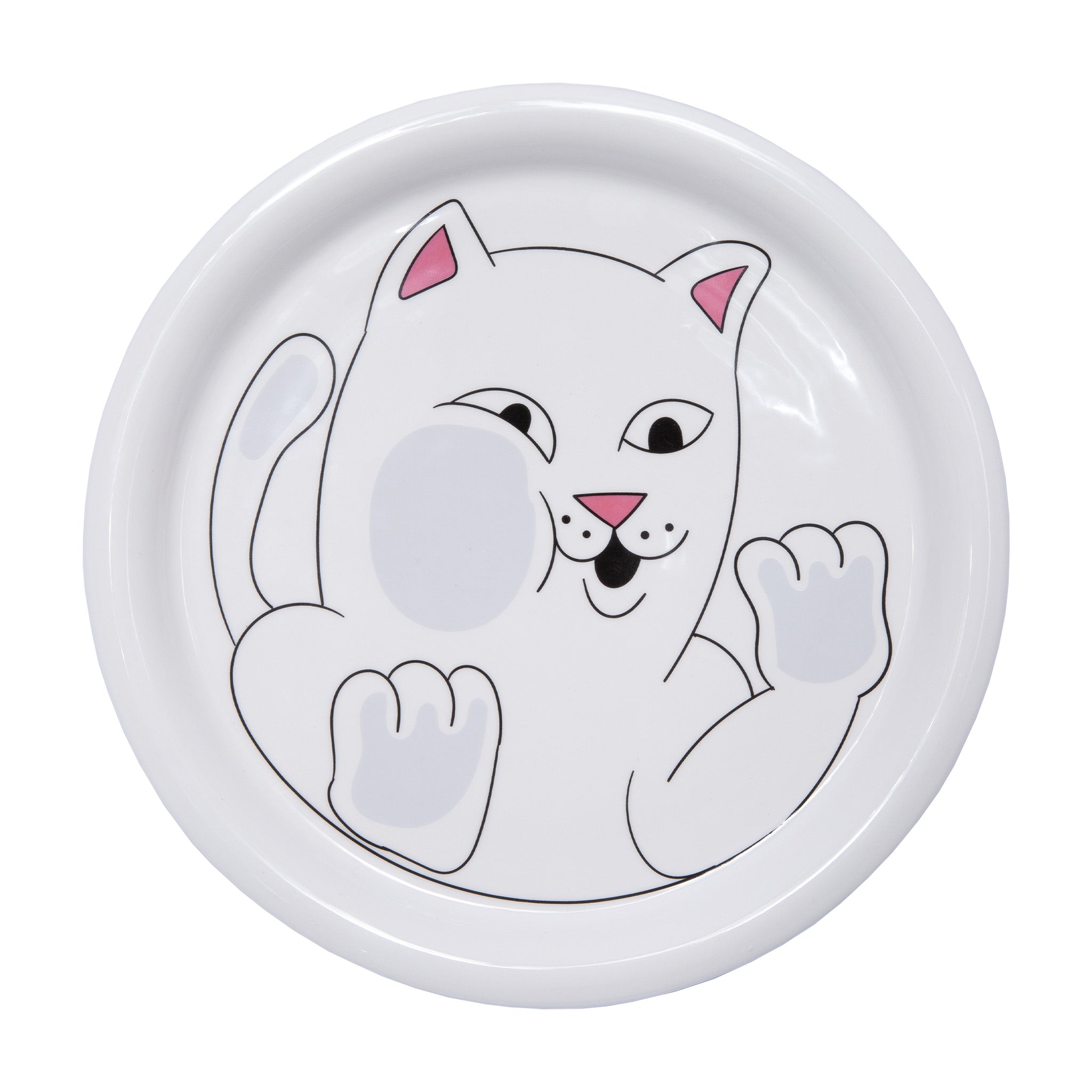 RIPNDIP Squished Nerm Ceramic Plate (White)