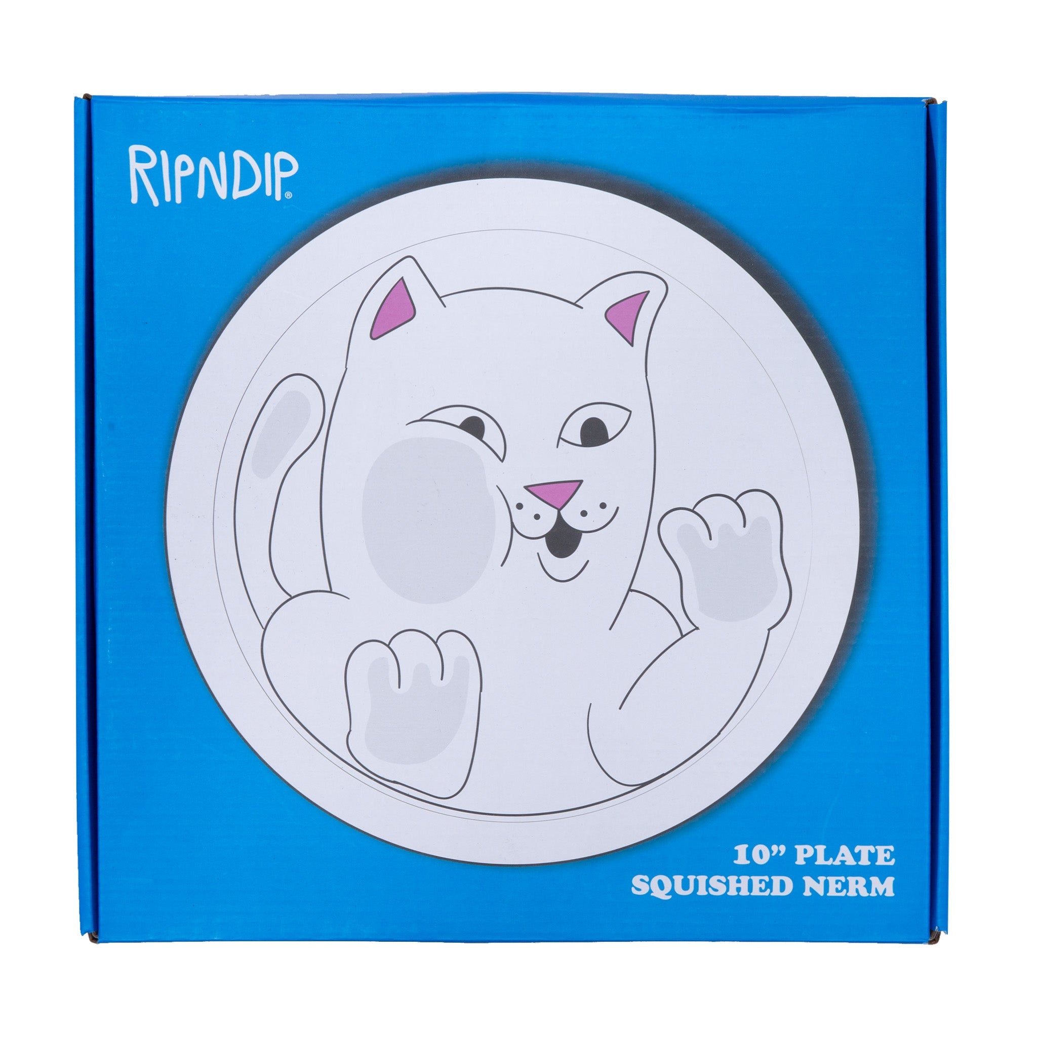 RIPNDIP Squished Nerm Ceramic Plate (White)