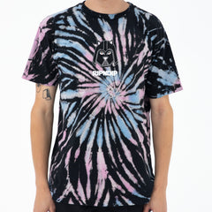 RIPNDIP Far Far Away Tee (Black/Pink/Blue Spiral Dye)