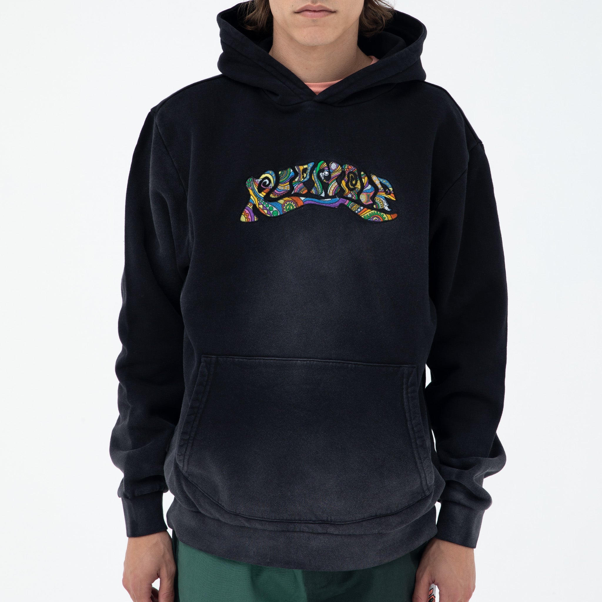 RIPNDIP Tribe Embroidered Hoodie (Faded Black)