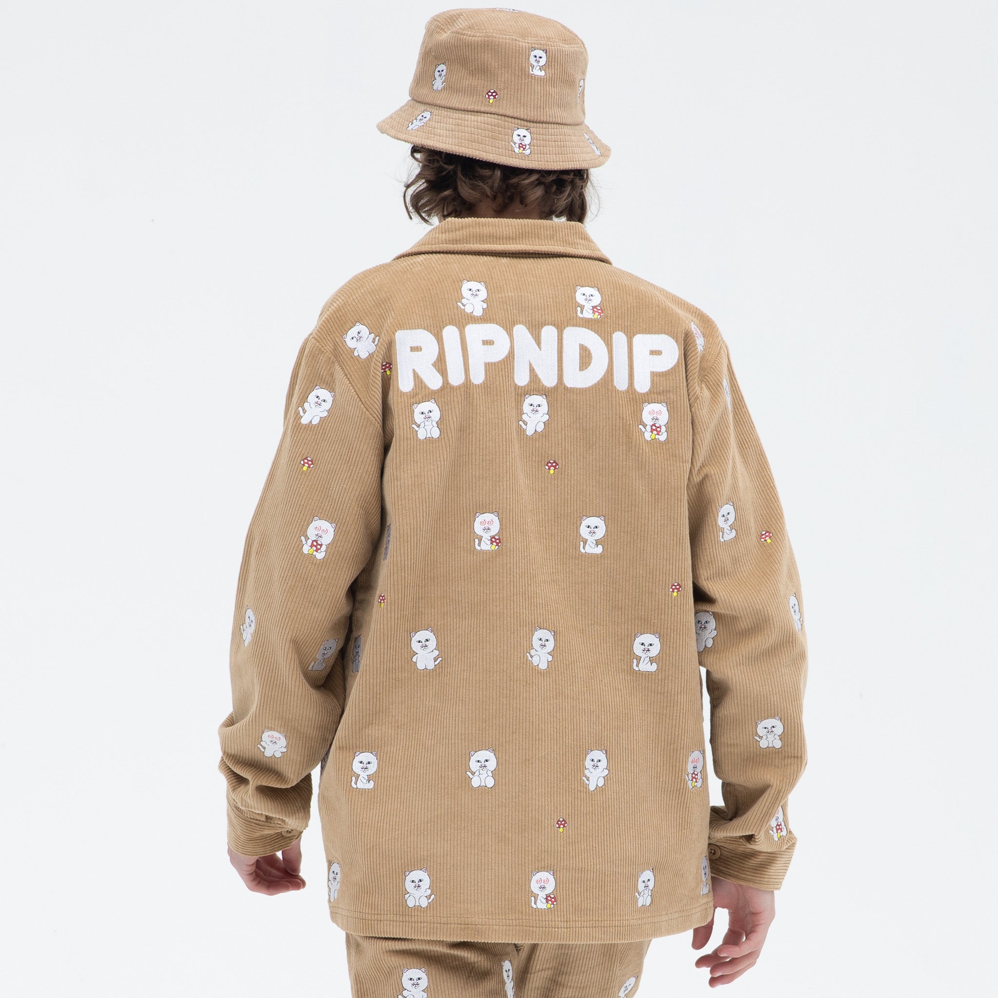 RIPNDIP Hello Nermy Corduroy Jacket (Tan)