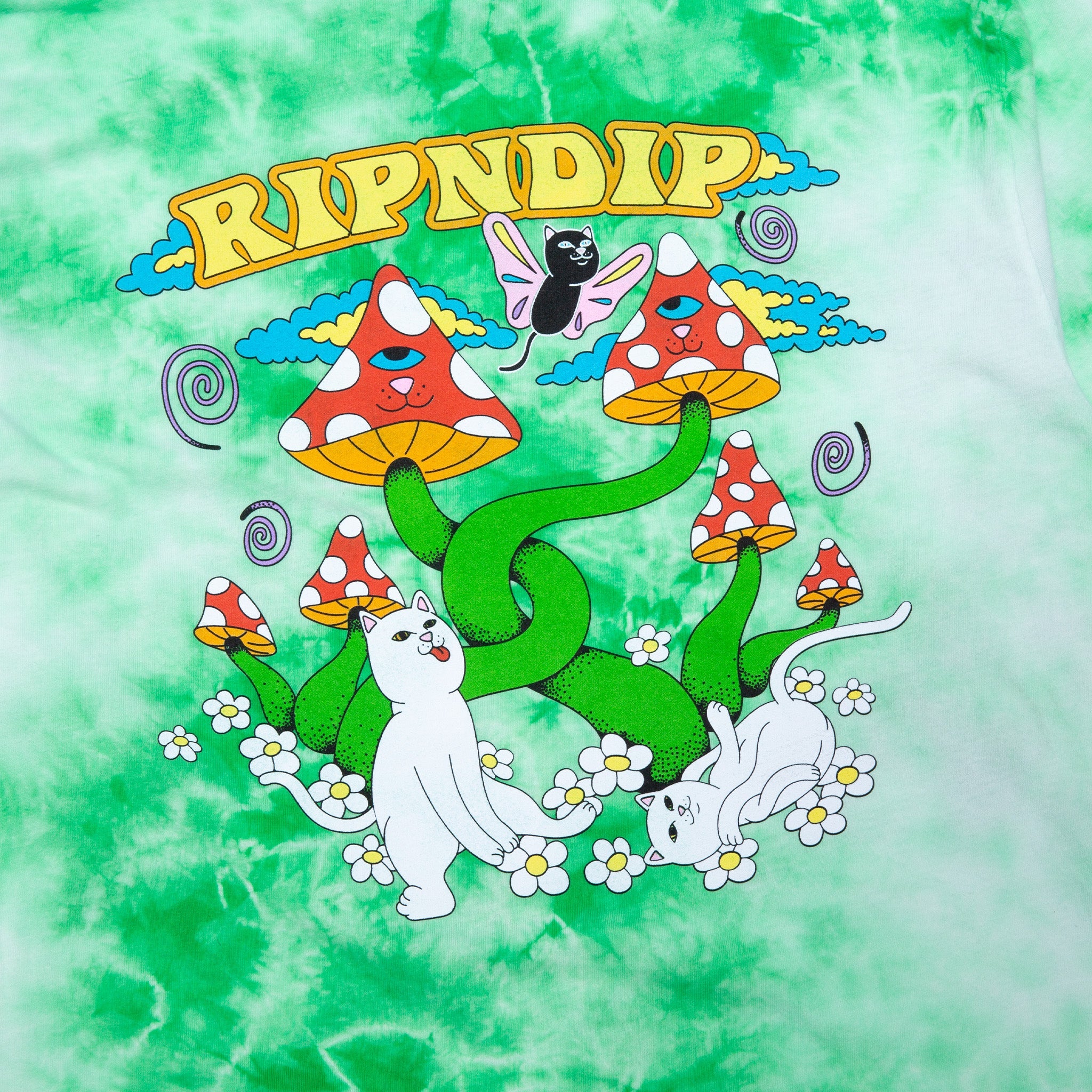 RIPNDIP Cloud Sixty Nine Long Sleeve (Lime Cloud Wash)