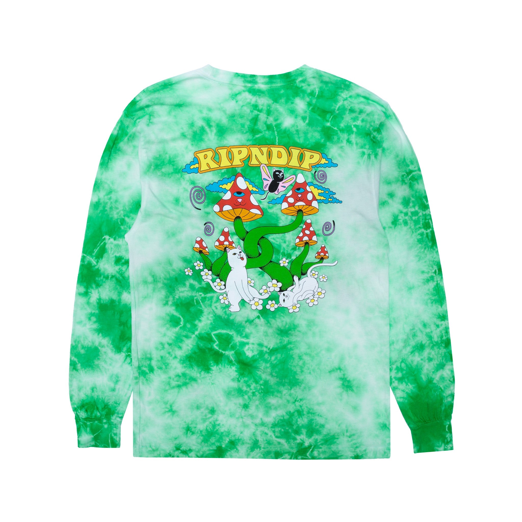 RIPNDIP Cloud Sixty Nine Long Sleeve (Lime Cloud Wash)