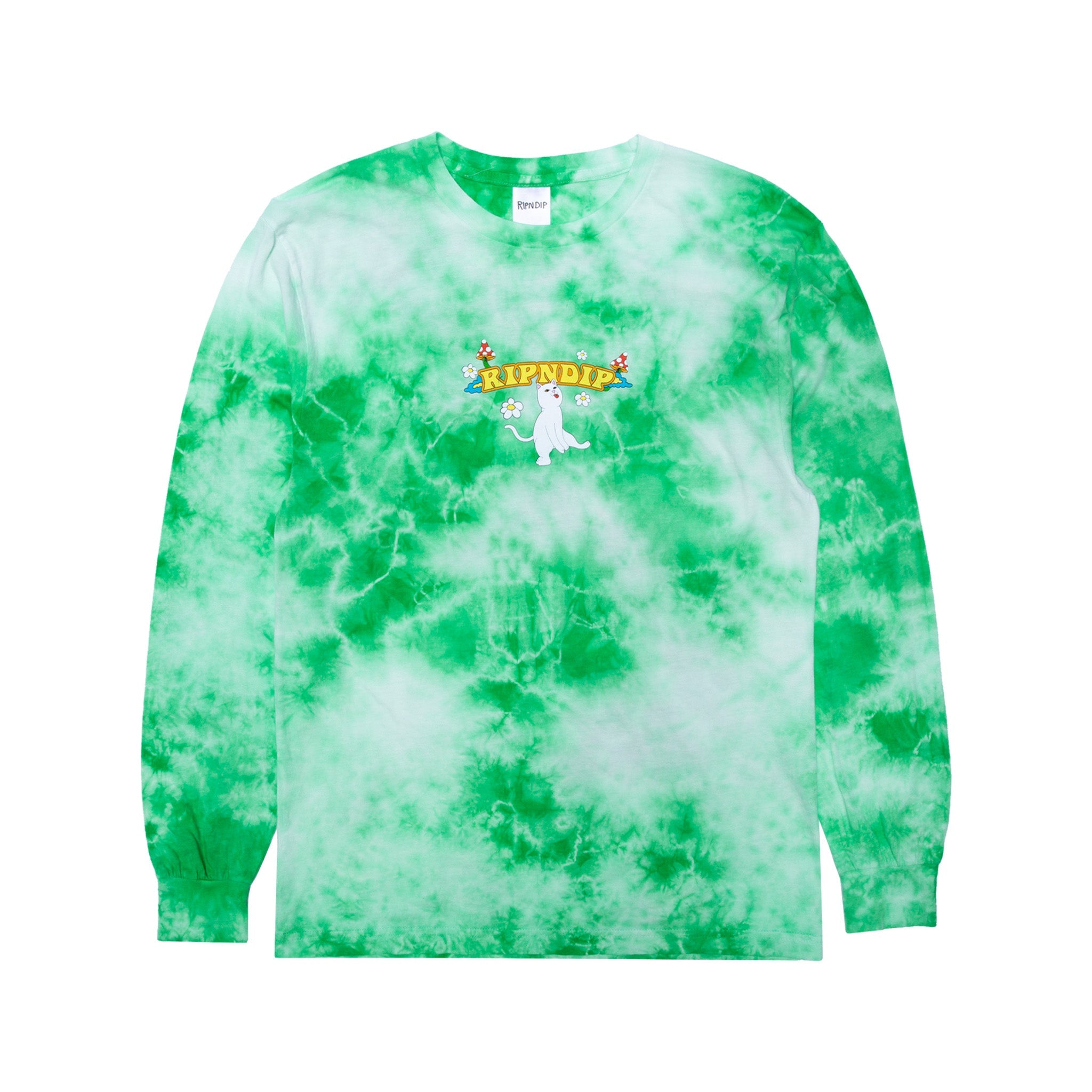 RIPNDIP Cloud Sixty Nine Long Sleeve (Lime Cloud Wash)