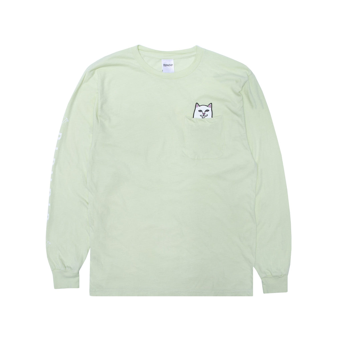 RIPNDIP Lord Nermal Pocket Long Sleeve (Light Lime)