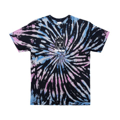 RIPNDIP Far Far Away Tee (Black/Pink/Blue Spiral Dye)