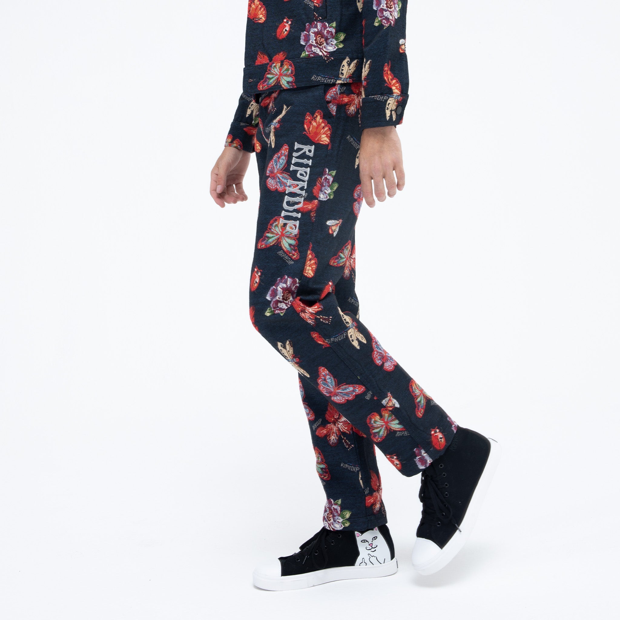 RIPNDIP Monarch Butterfly Pants (Black)
