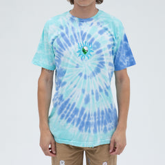 RIPNDIP Wizard Tee (Blue/Aqua Spiral Dye)