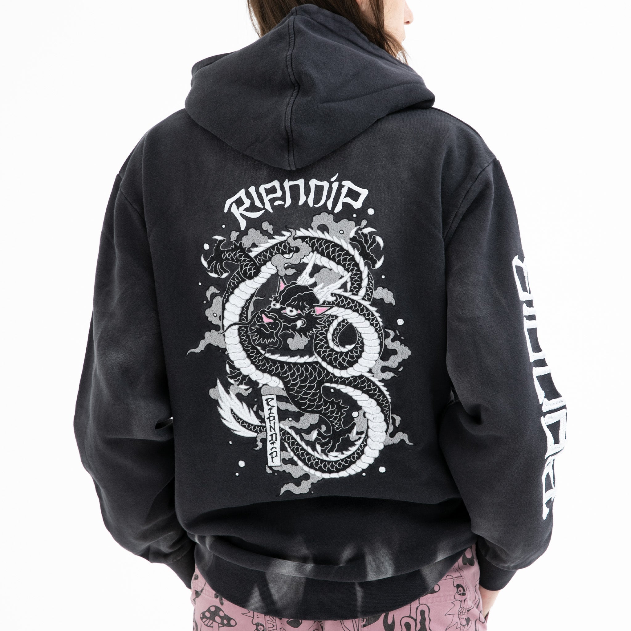 RIPNDIP Mystic Jerm Hoodie (Black Faded Wash)