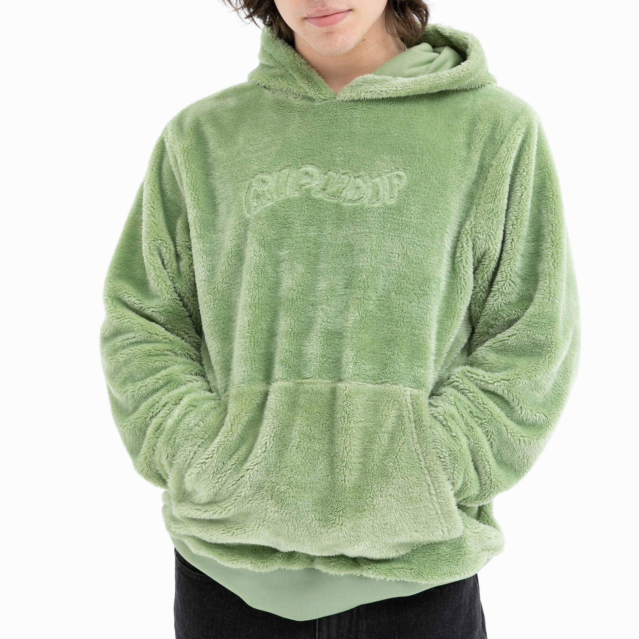 RIPNDIP Waves Sherpa Hoodie (Pistachio)