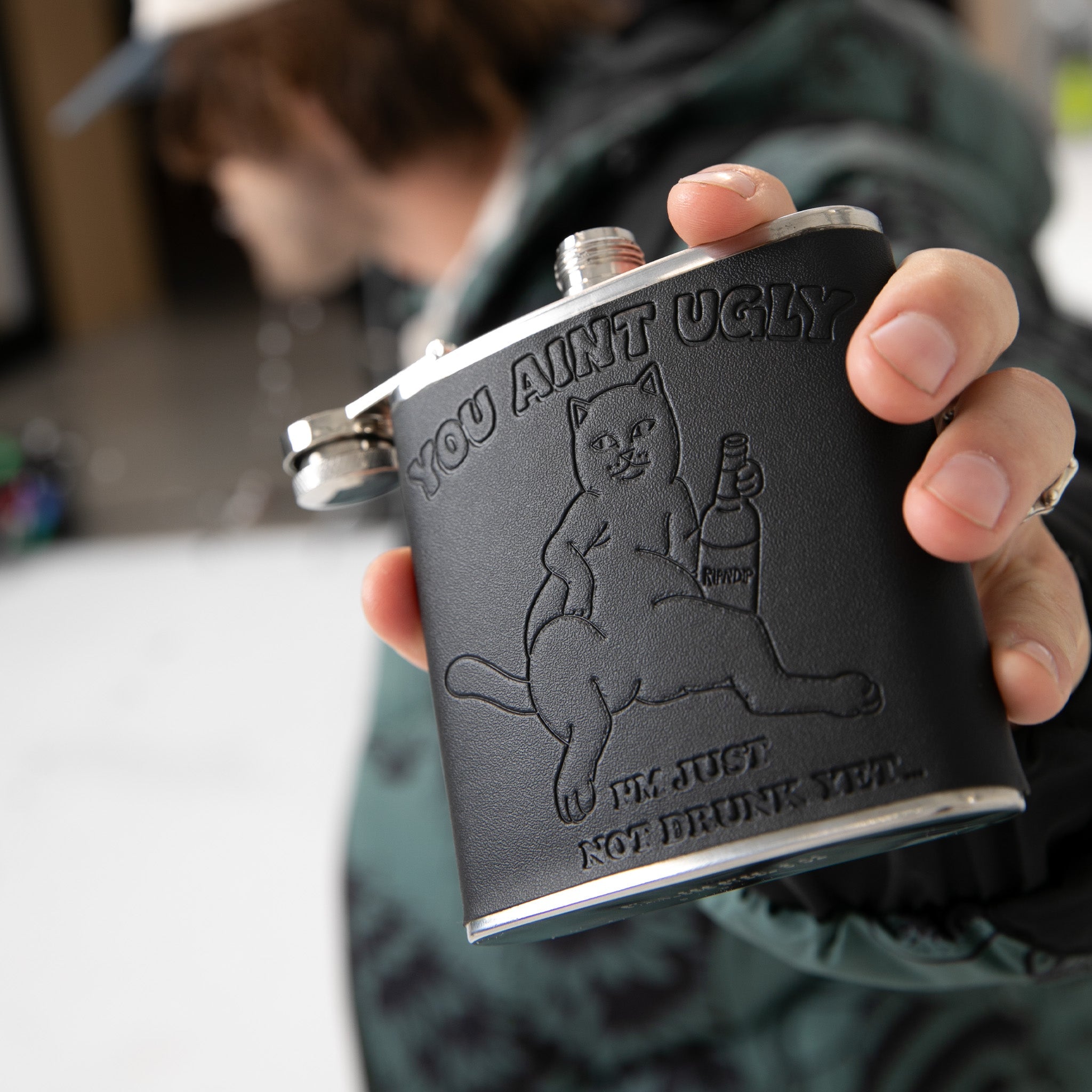 RIPNDIP You Ain't Ugly Flask (Black)