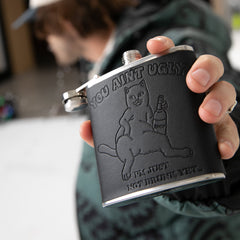 RIPNDIP You Ain't Ugly Flask (Black)
