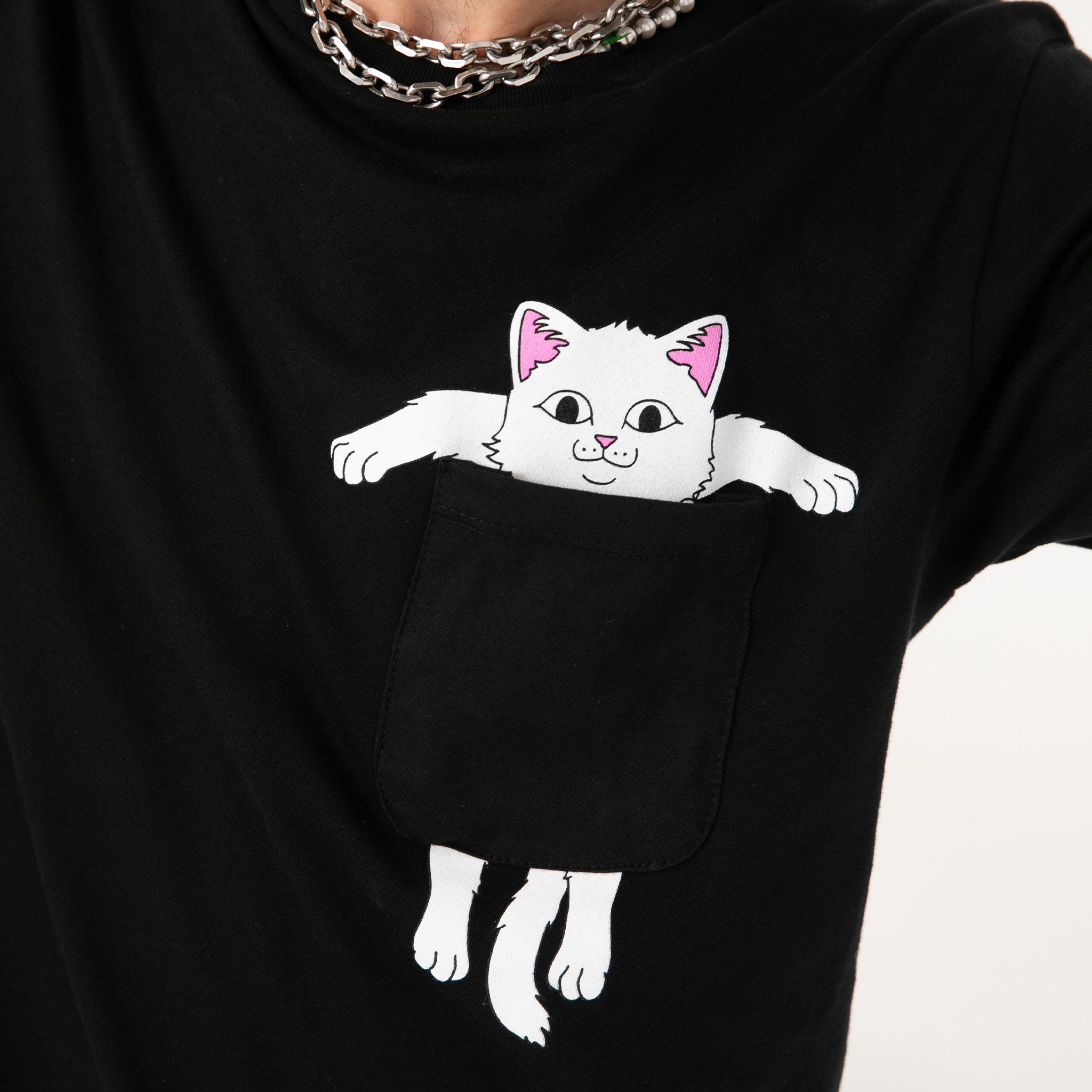RIPNDIP Broke The Pocket Pocket Tee (Black)