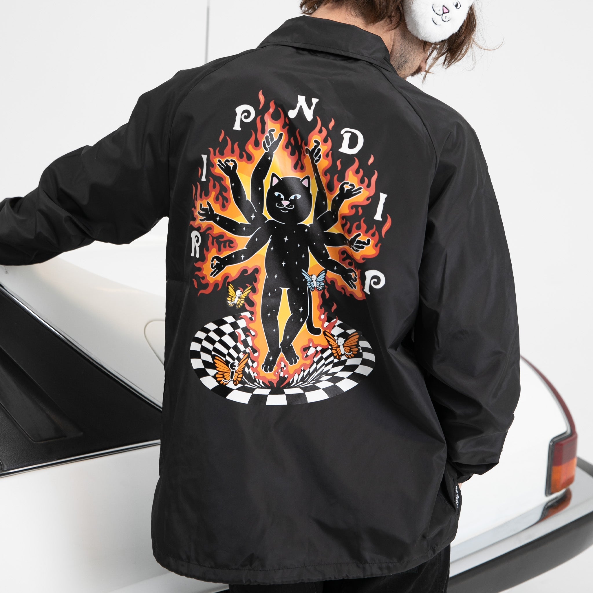 RIPNDIP Illusion Jerm Coaches Jacket (Black)