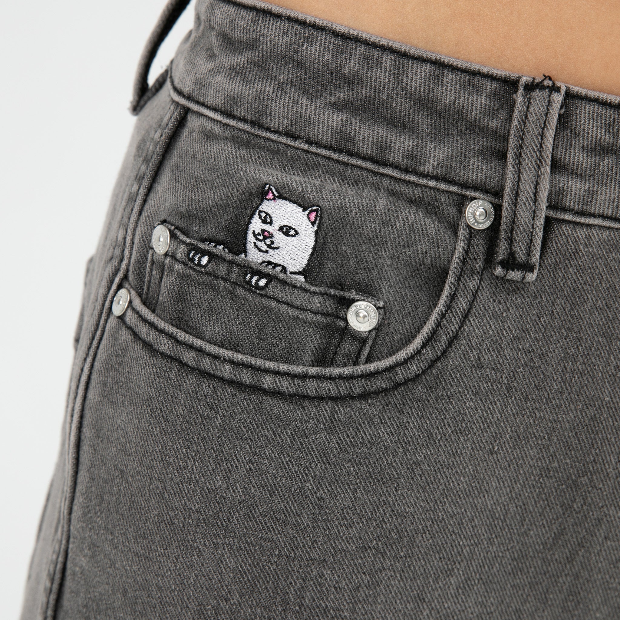 RIPNDIP Los Feliz Denim Pants (Charcoal Stone Wash)