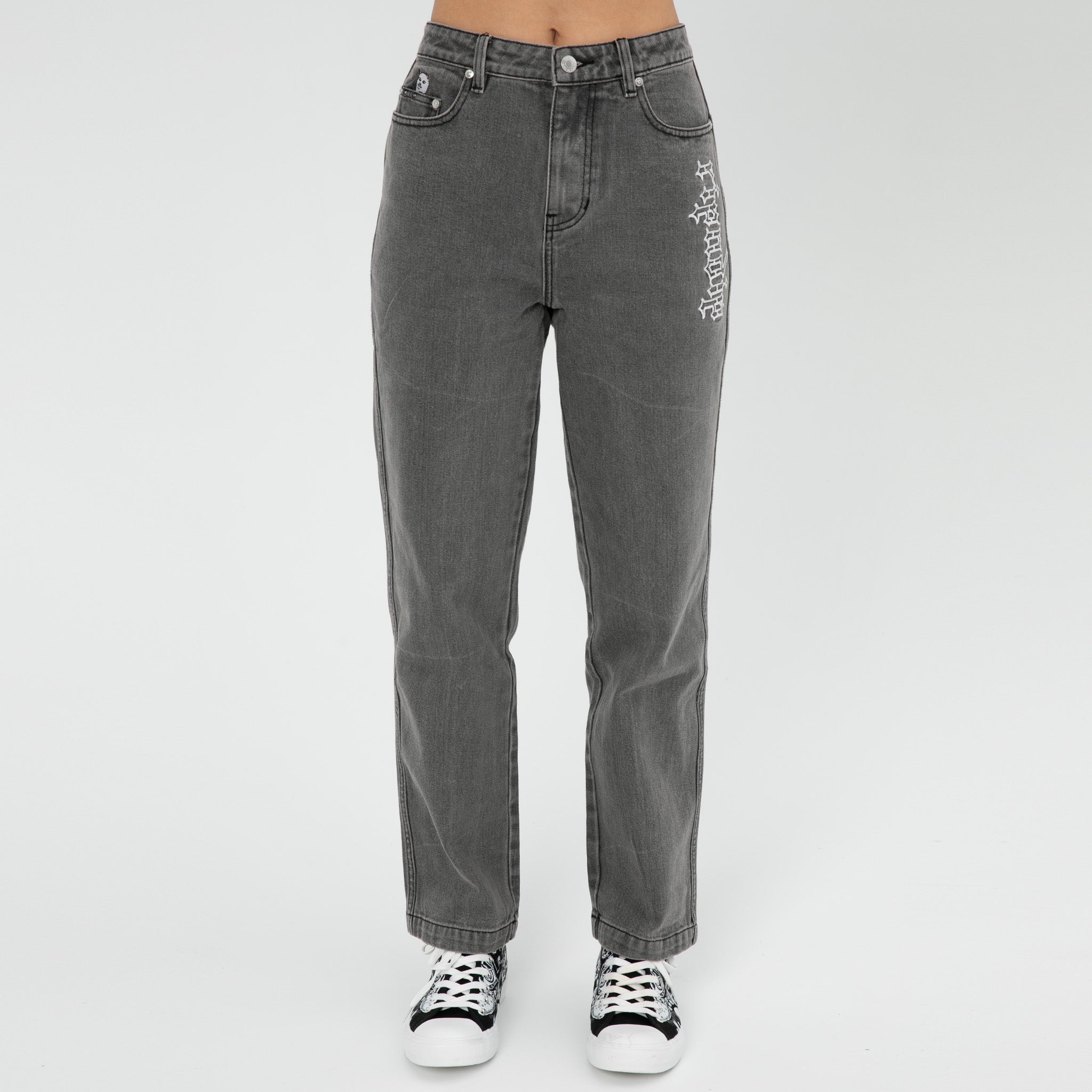 RIPNDIP Los Feliz Denim Pants (Charcoal Stone Wash)