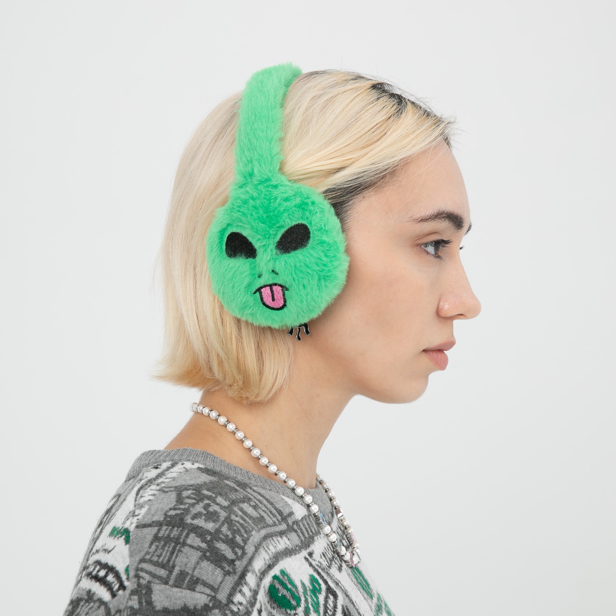 RIPNDIP Lord Alien Sherpa Earmuffs (Green)