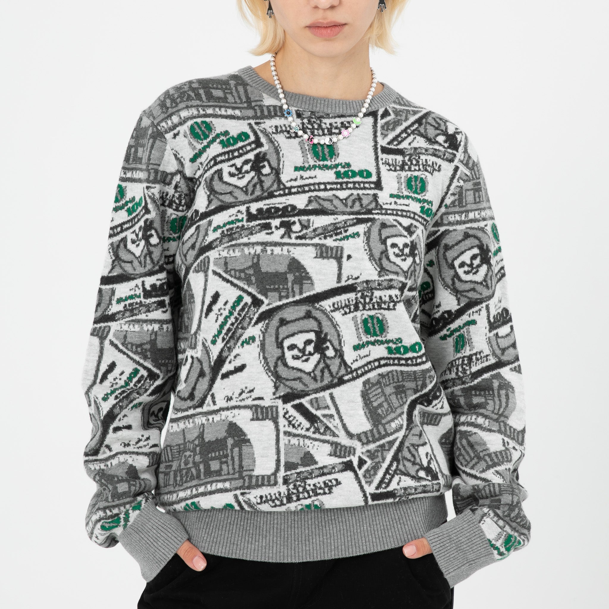 RIPNDIP Moneybag Knit Sweater (Olive)