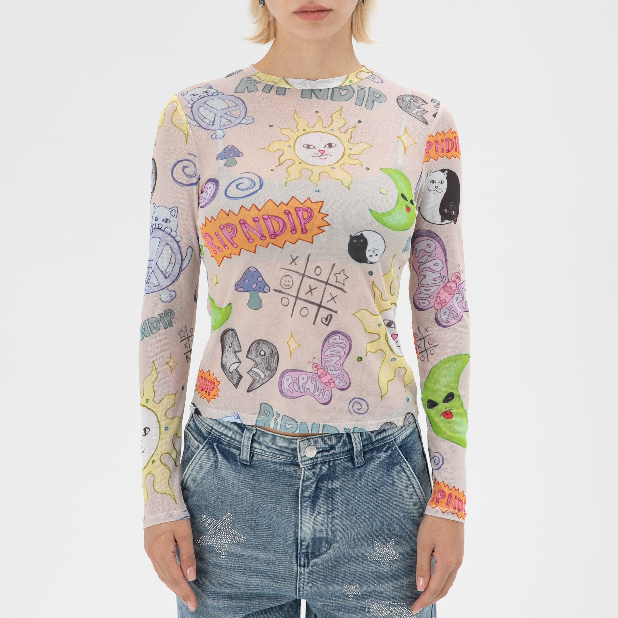 RIPNDIP Circo Loco Mesh Long Sleeve (Multi)