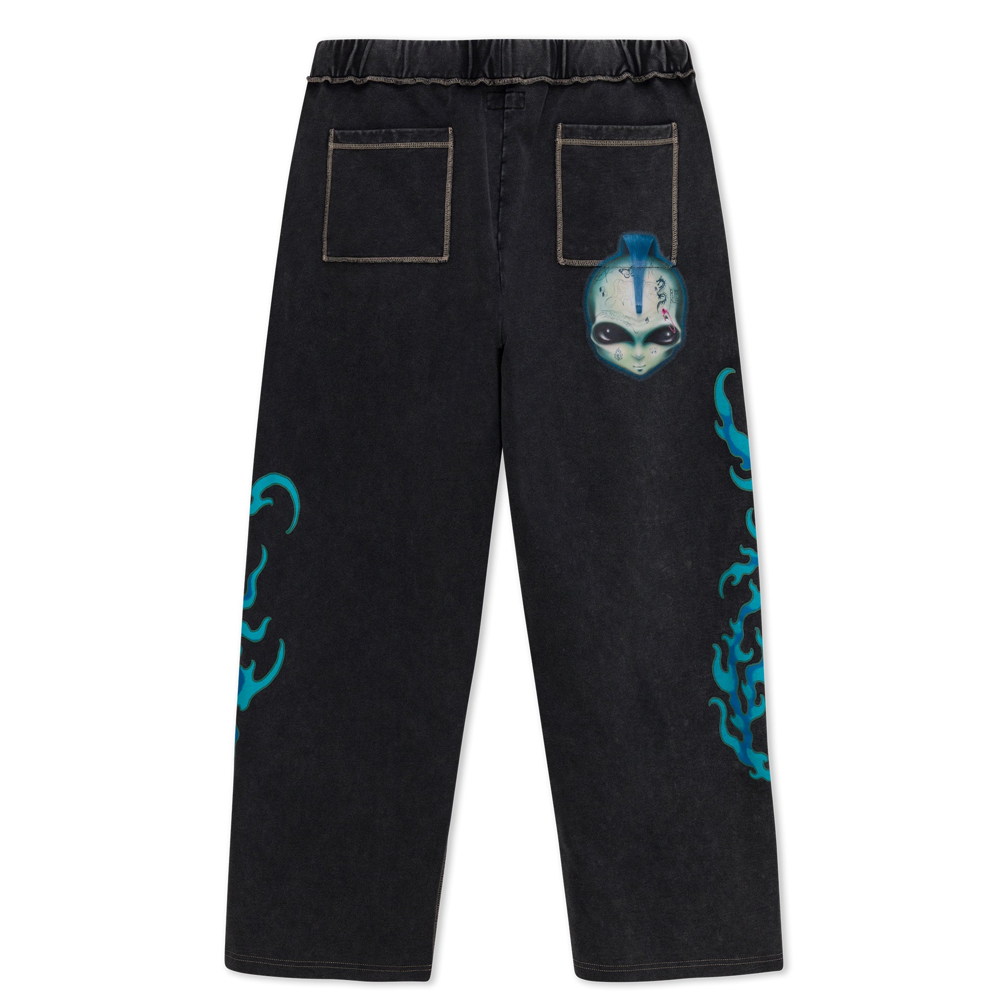 RIPNDIP Squabble Up Sweat Pants (Black Vintage Wash)