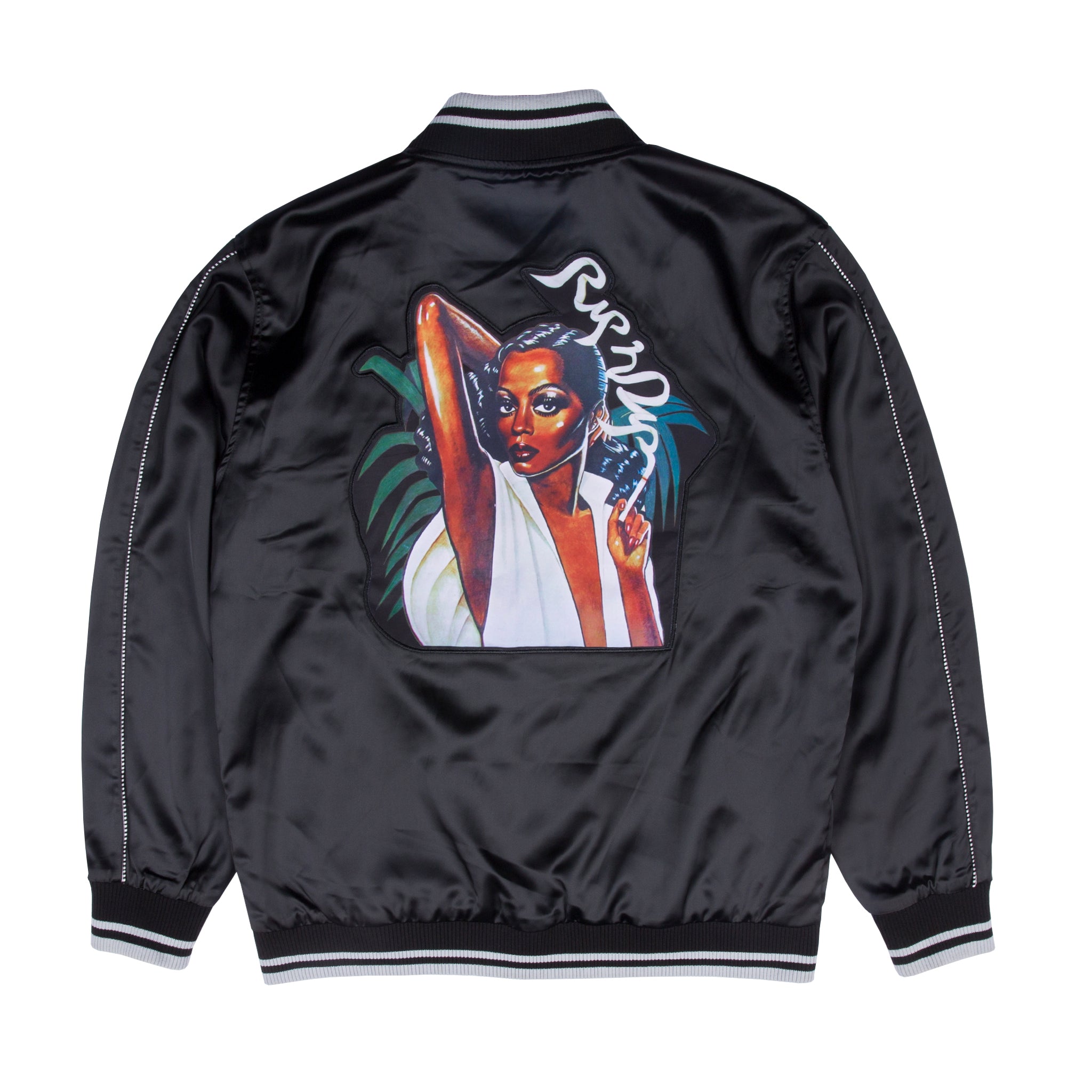 RipNDip Share Some Love Satin Jacket (Black)