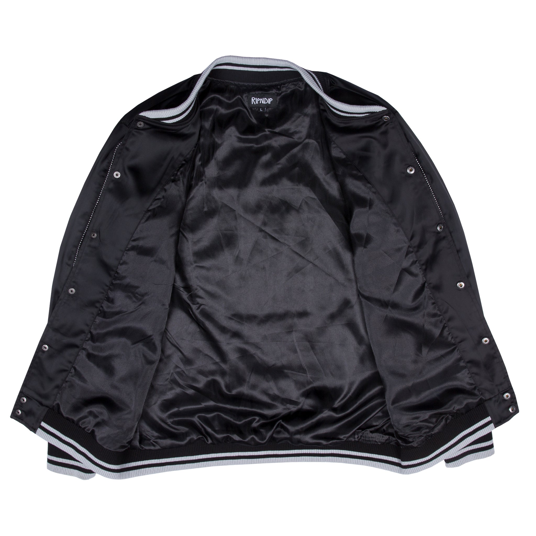 RipNDip Share Some Love Satin Jacket (Black)