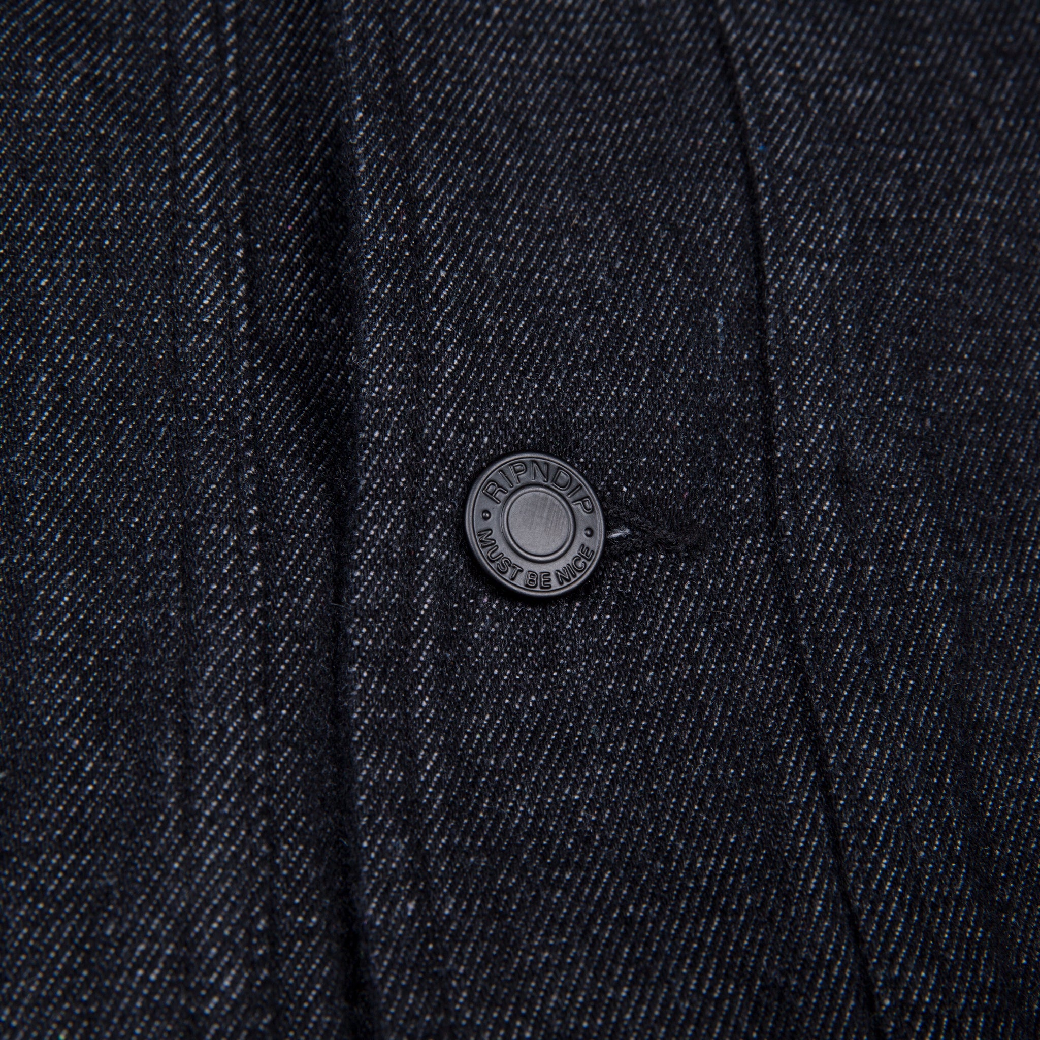 RipNDip Eat Me Denim Jacket (Black)