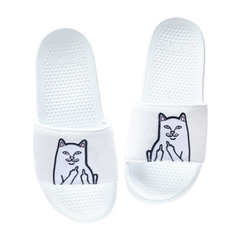 RIPNDIP Lord Nermal Glow in the Dark Slides (Blue/Neon)