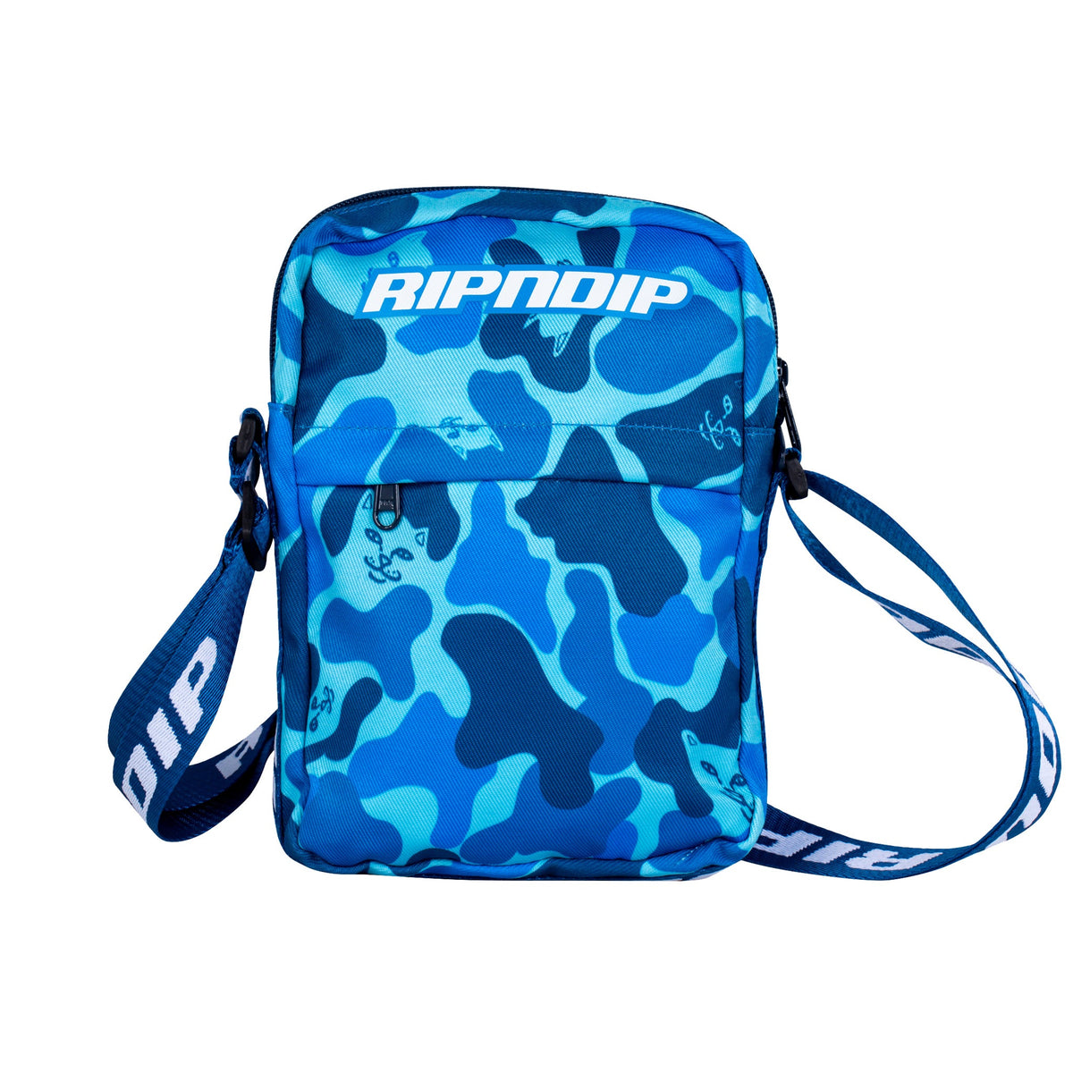 RipNDip Nerm Camo Shoulder Bag (Blue Camo)
