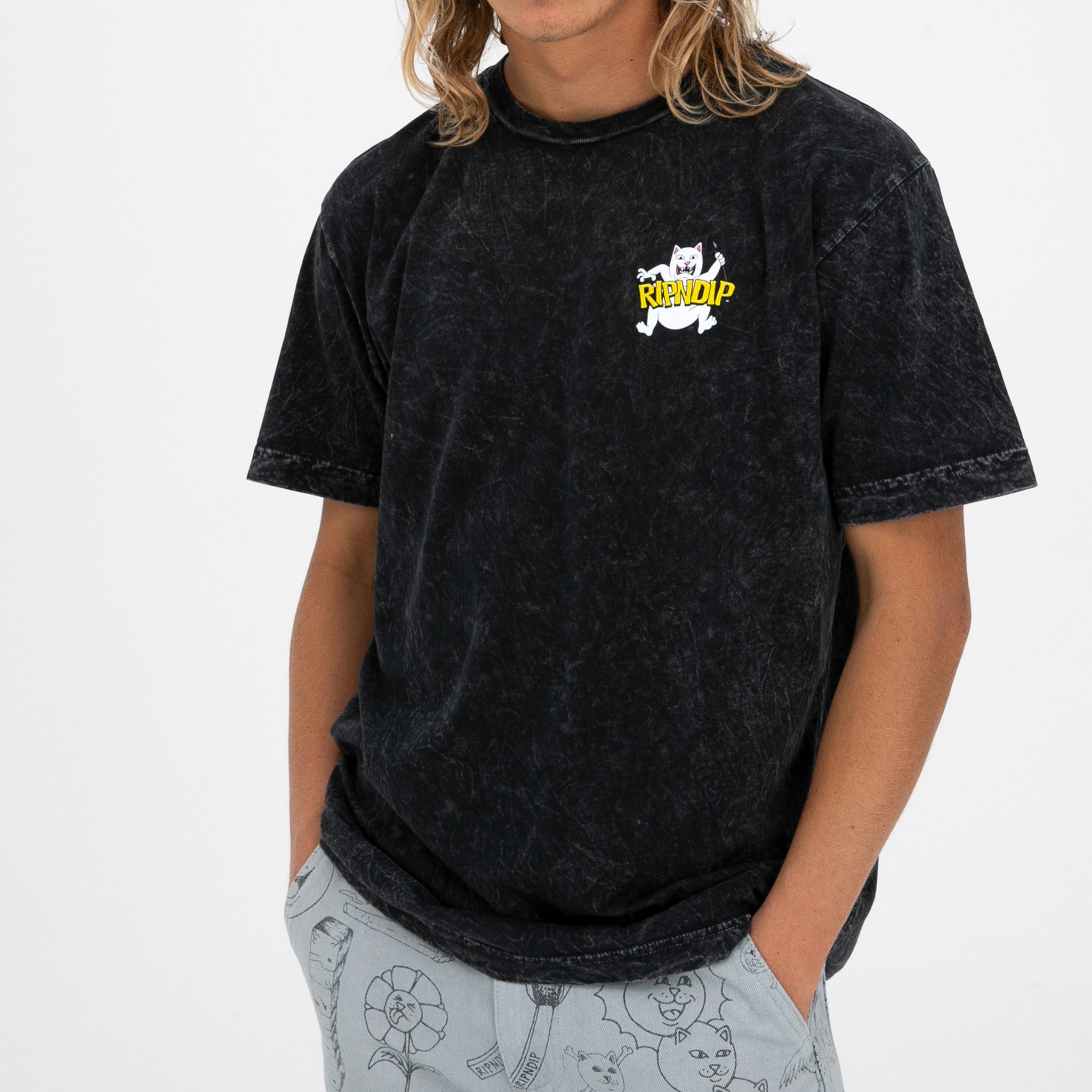 RIPNDIP Hocus Pocus Tee (Black Mineral Wash)