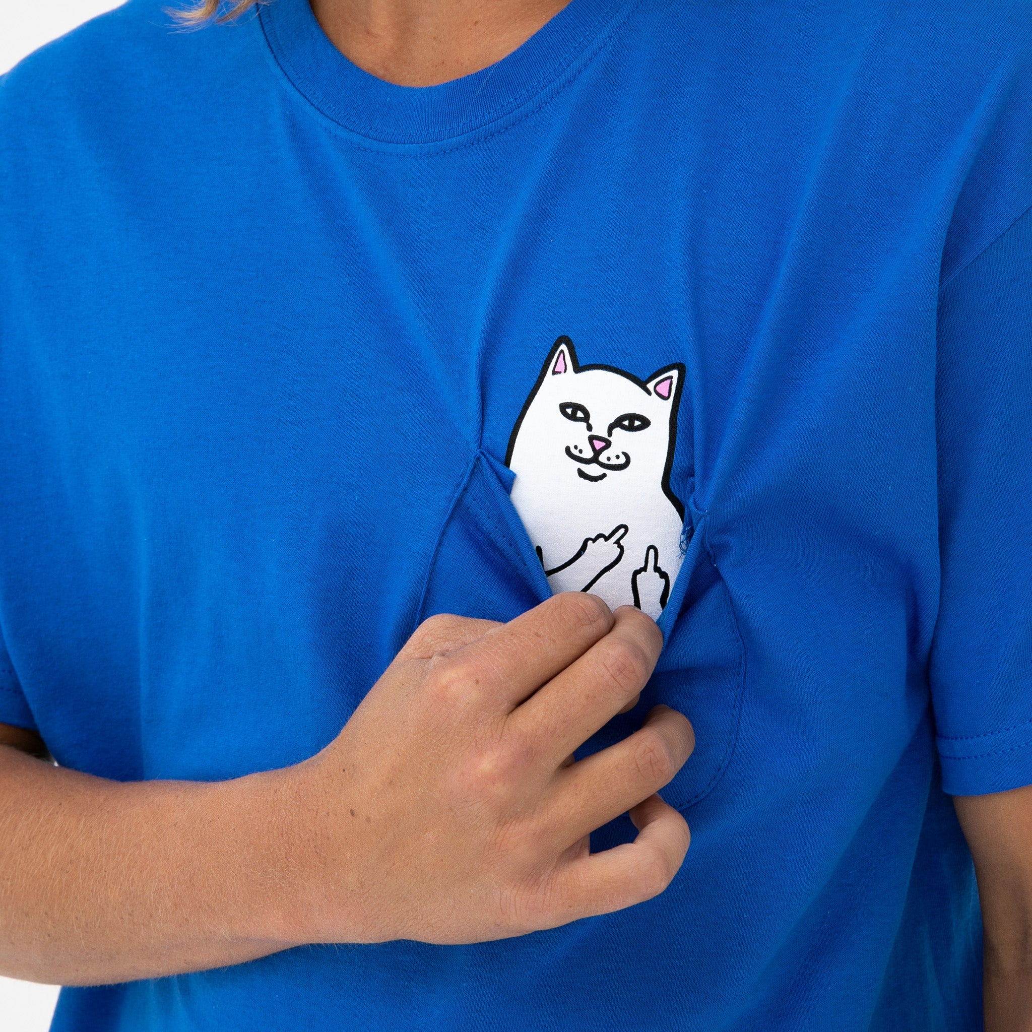 RIPNDIP Lord Nermal Pocket Tee (Royal Blue)
