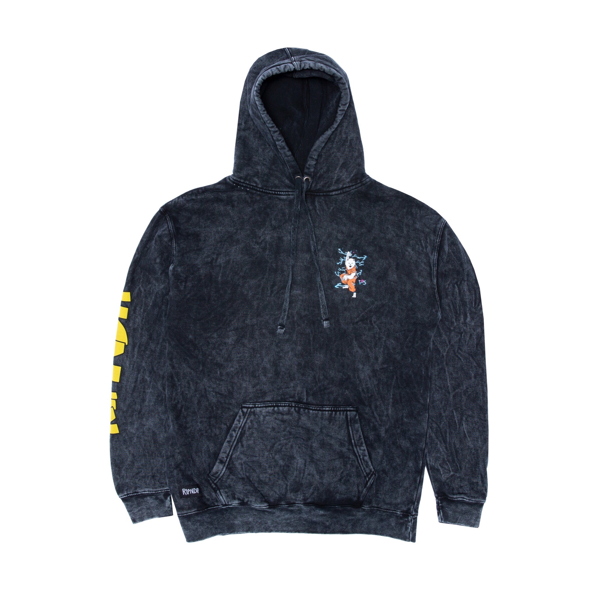 RIPNDIP Super Sanerm Hoodie (Black Mineral Wash)