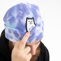 RIPNDIP Lord Nermal Tie Dye Beanie (Periwinkle)
