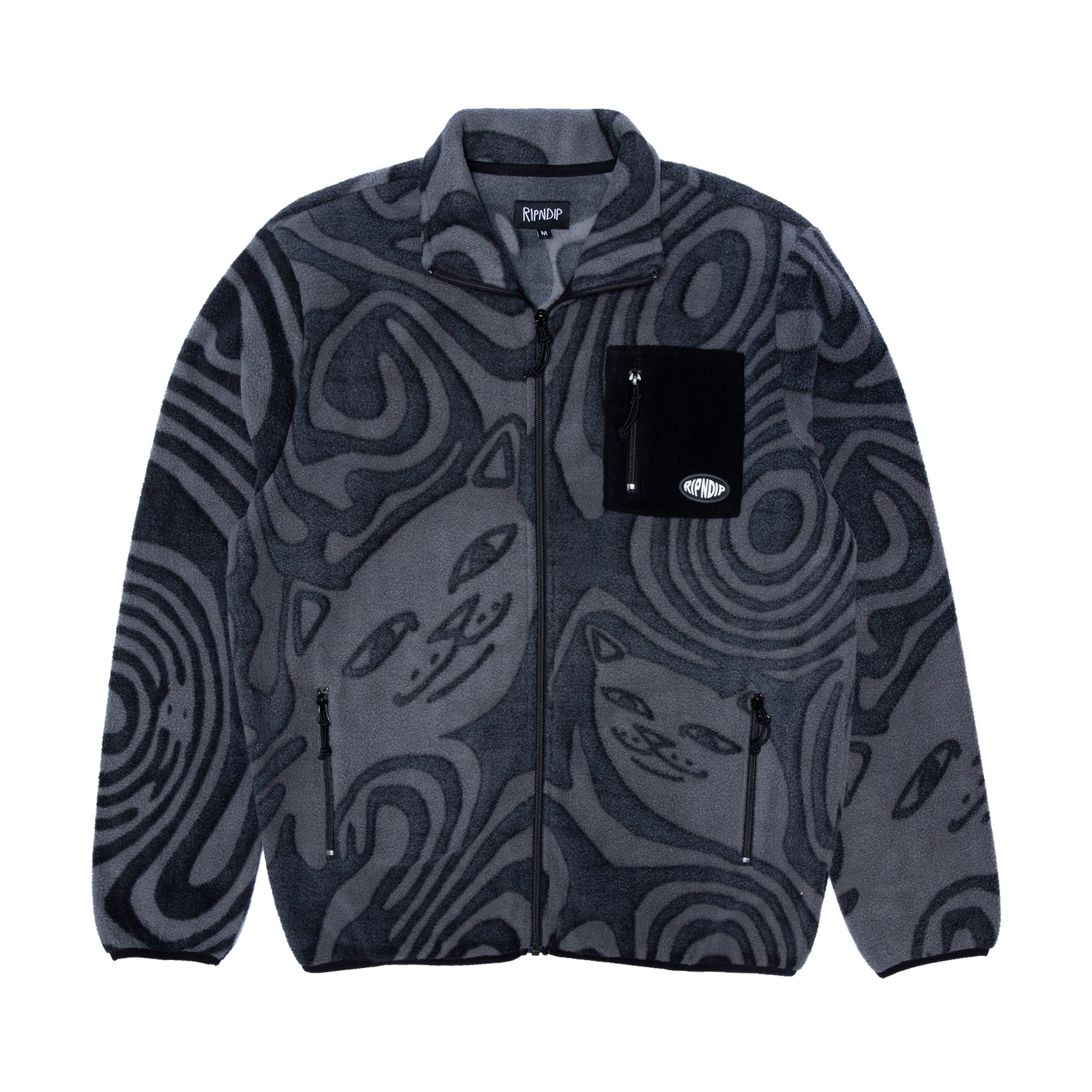 RIPNDIP Hypnotic Polar Fleece Jacket (Black)