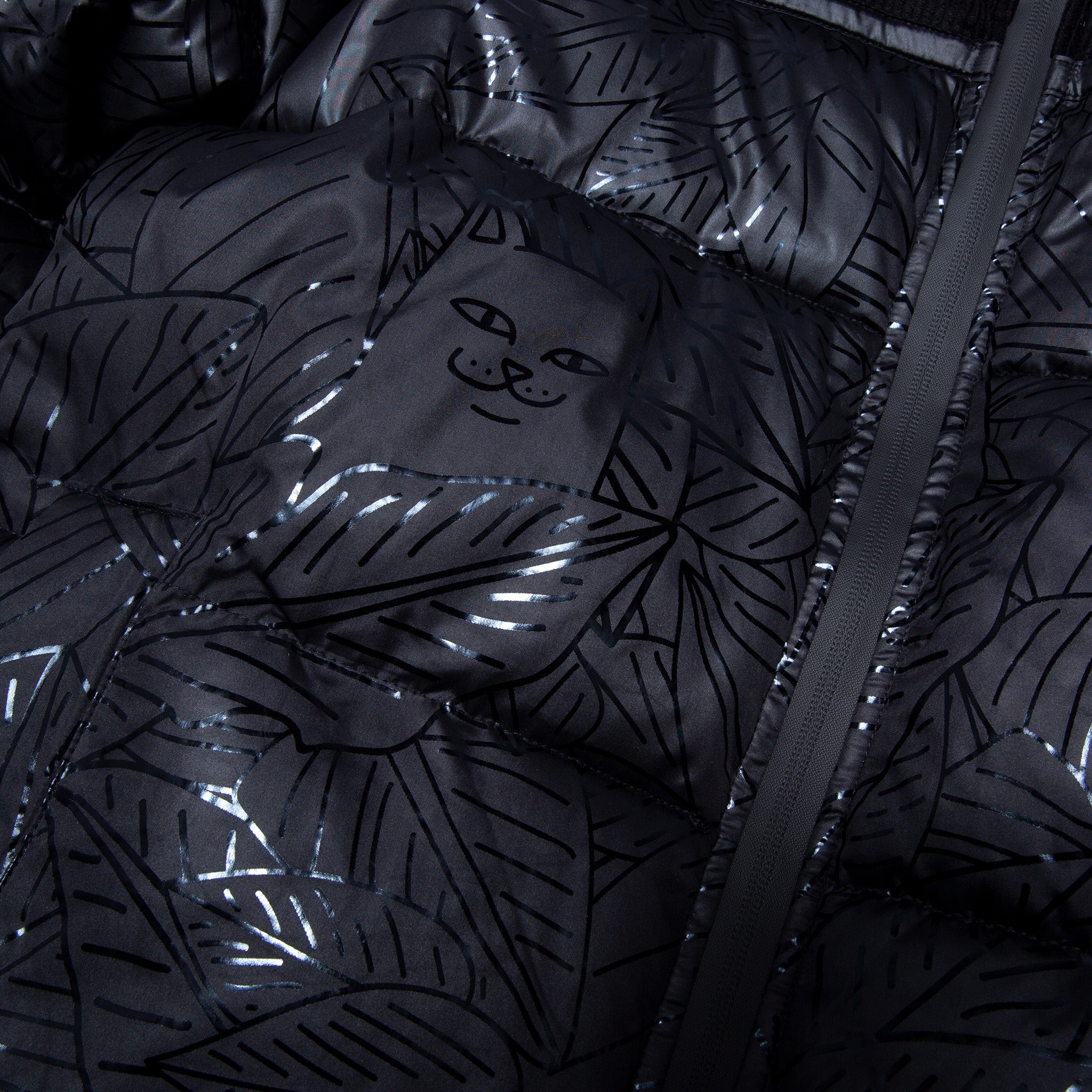 RIPNDIP Griffith Hooded Puffer Jacket (Black)