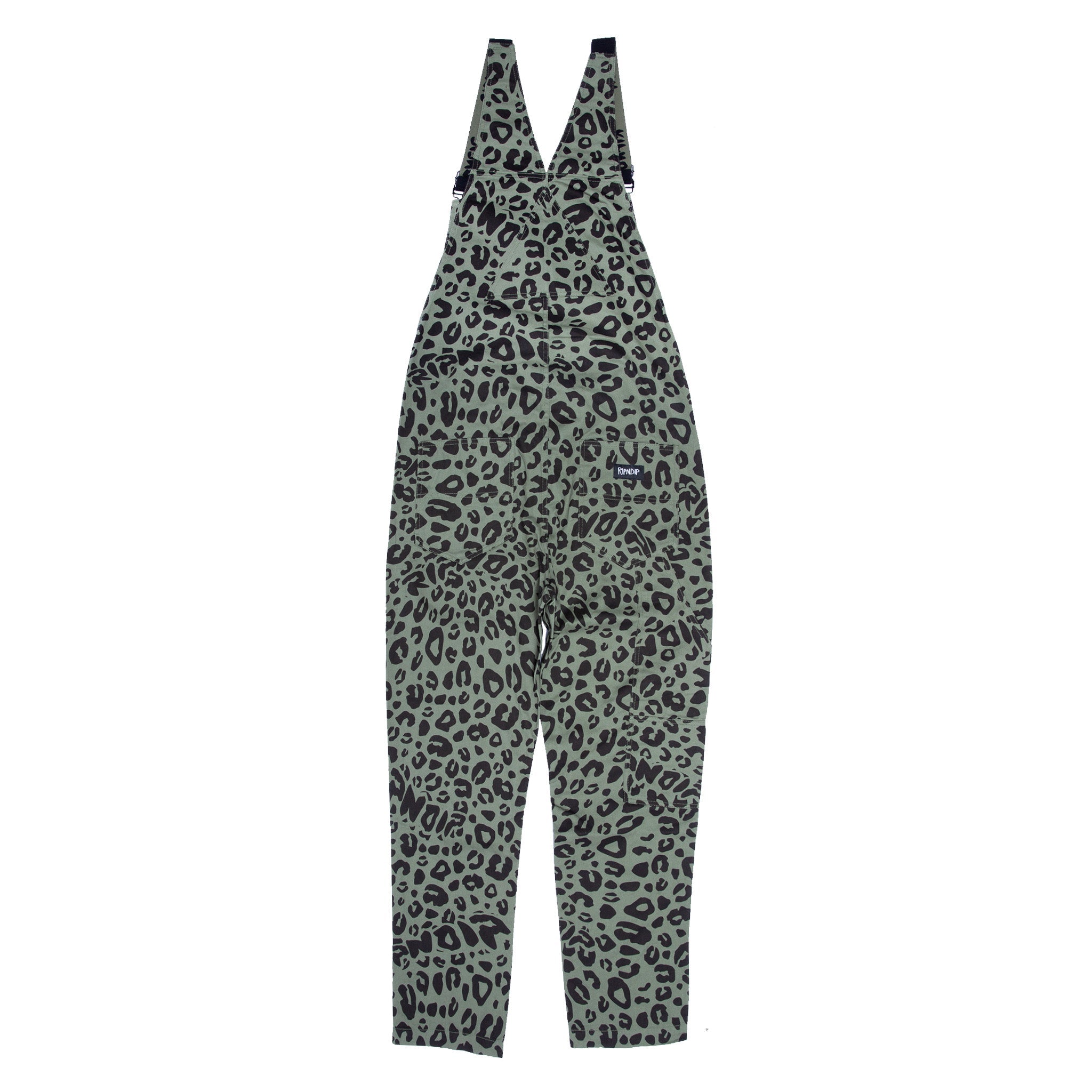RIPNDIP Spotted Cotton Twill Overalls (Olive)
