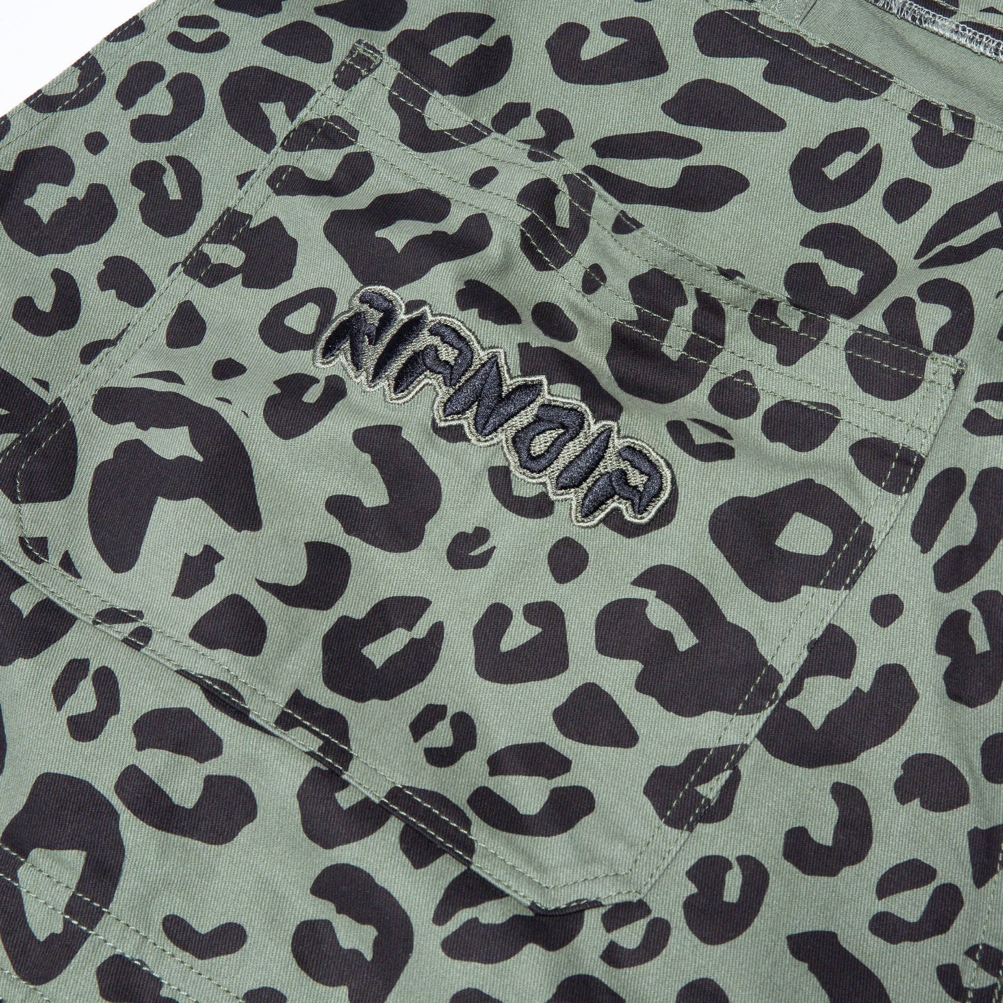 RIPNDIP Spotted Cotton Twill Overalls (Olive)
