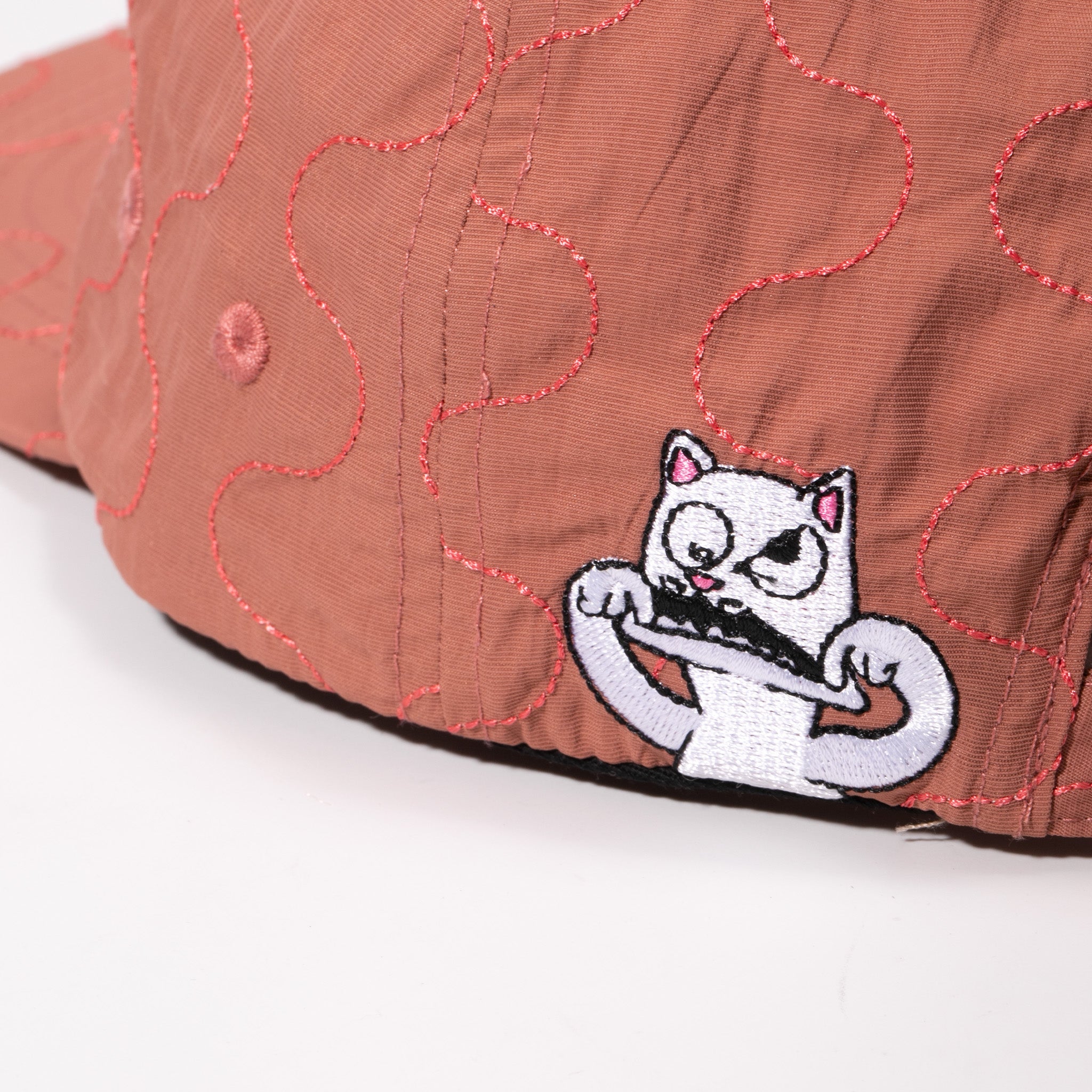 RIPNDIP Shmoody 6 Panel Quilted Strapback (Clay)