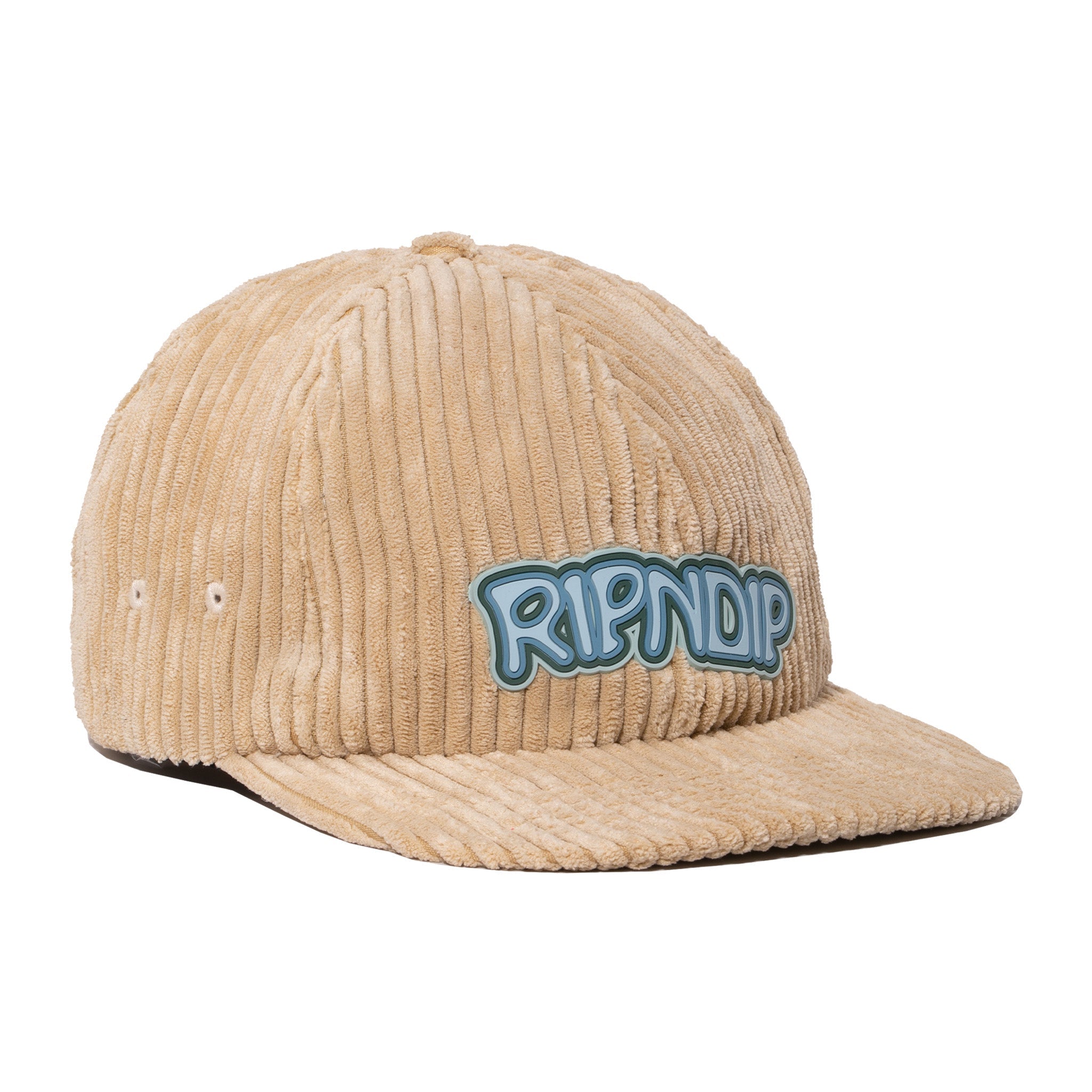RIPNDIP Intertwined 6 Panel Corduroy Strapback (Khaki)