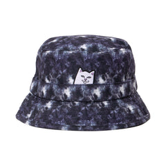 RIPNDIP Lord Nermal Tie Dye Bucket Hat (Black Lightning Wash)