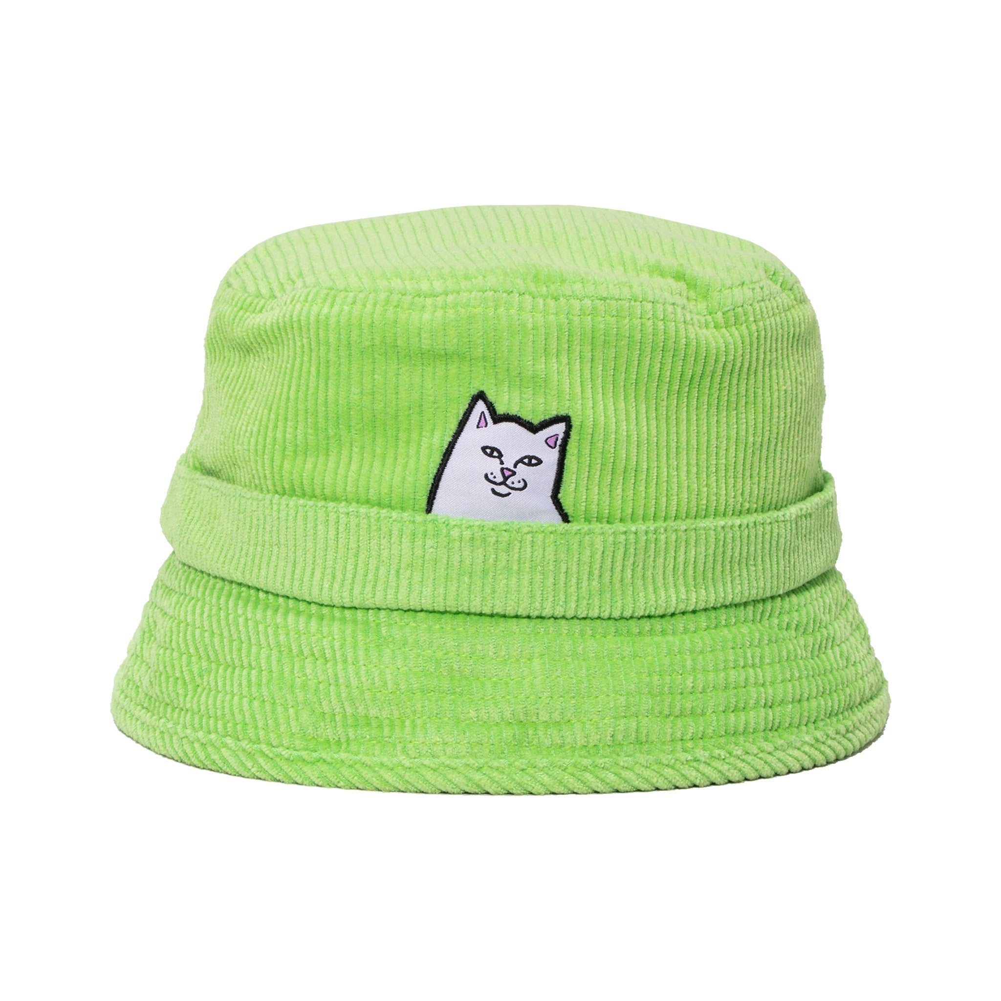 RIPNDIP Lord Nermal Corduroy Bucket Hat (Mint)