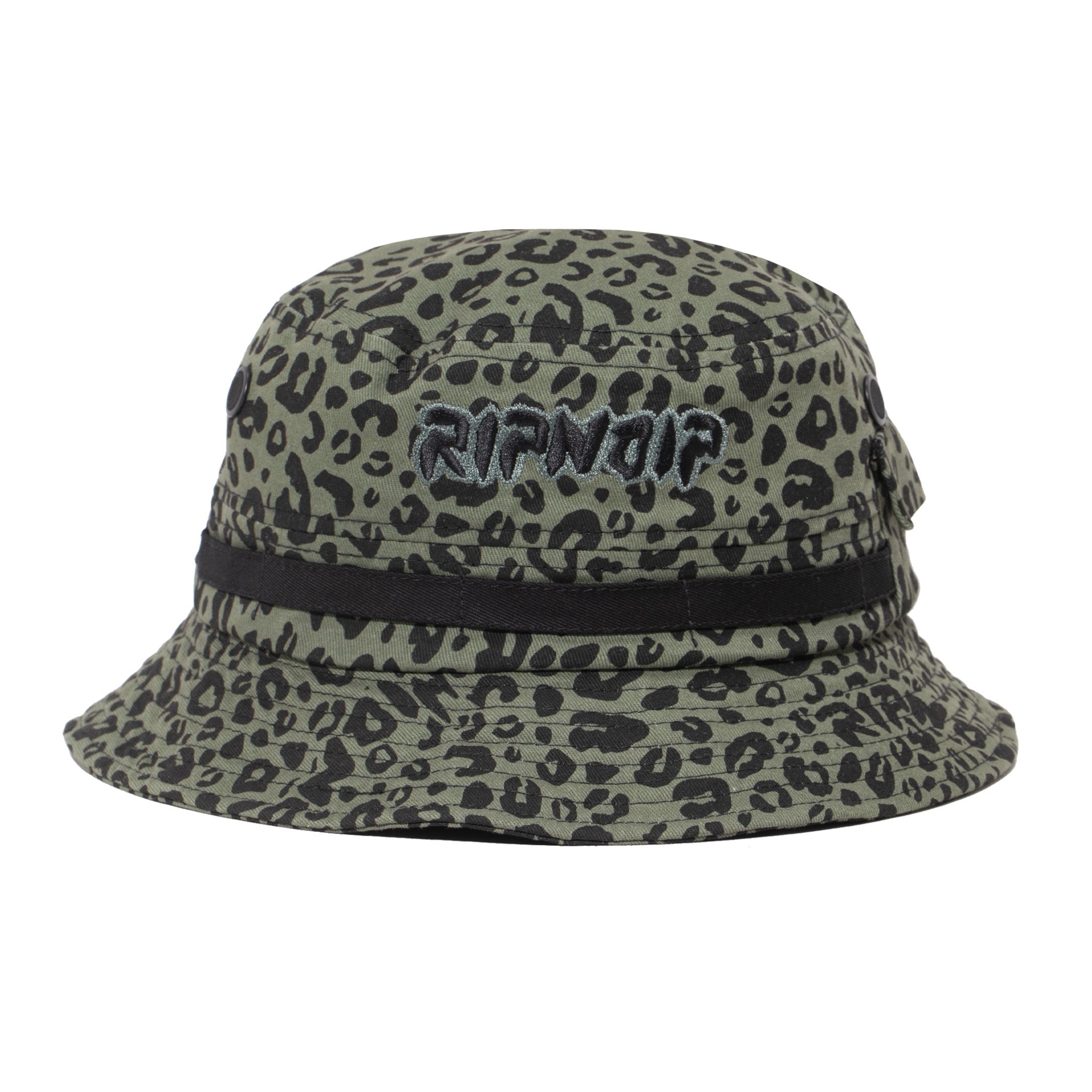 RIPNDIP Spotted Cotton Twill Bucket Hat (Olive)