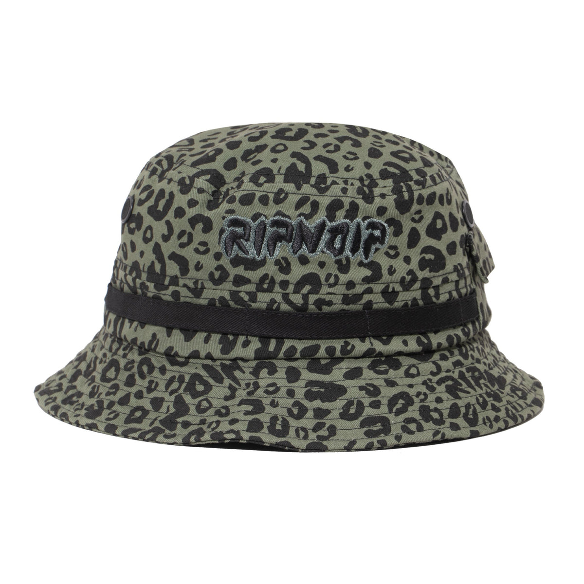 RIPNDIP Spotted Cotton Twill Bucket Hat (Olive)