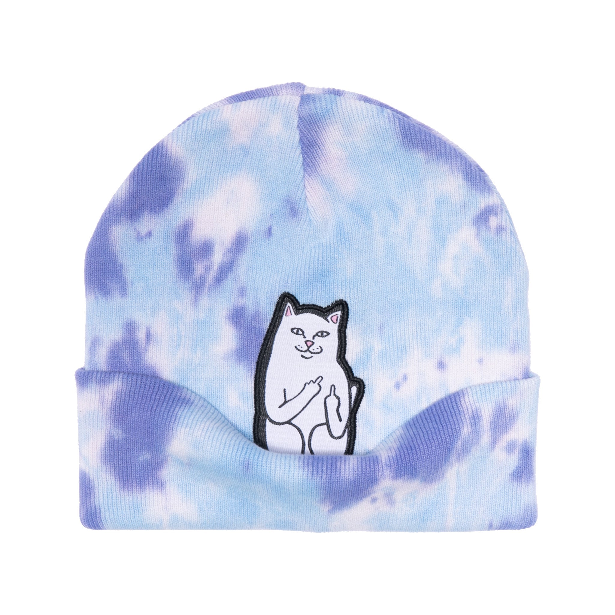 RIPNDIP Lord Nermal Tie Dye Beanie (Periwinkle)