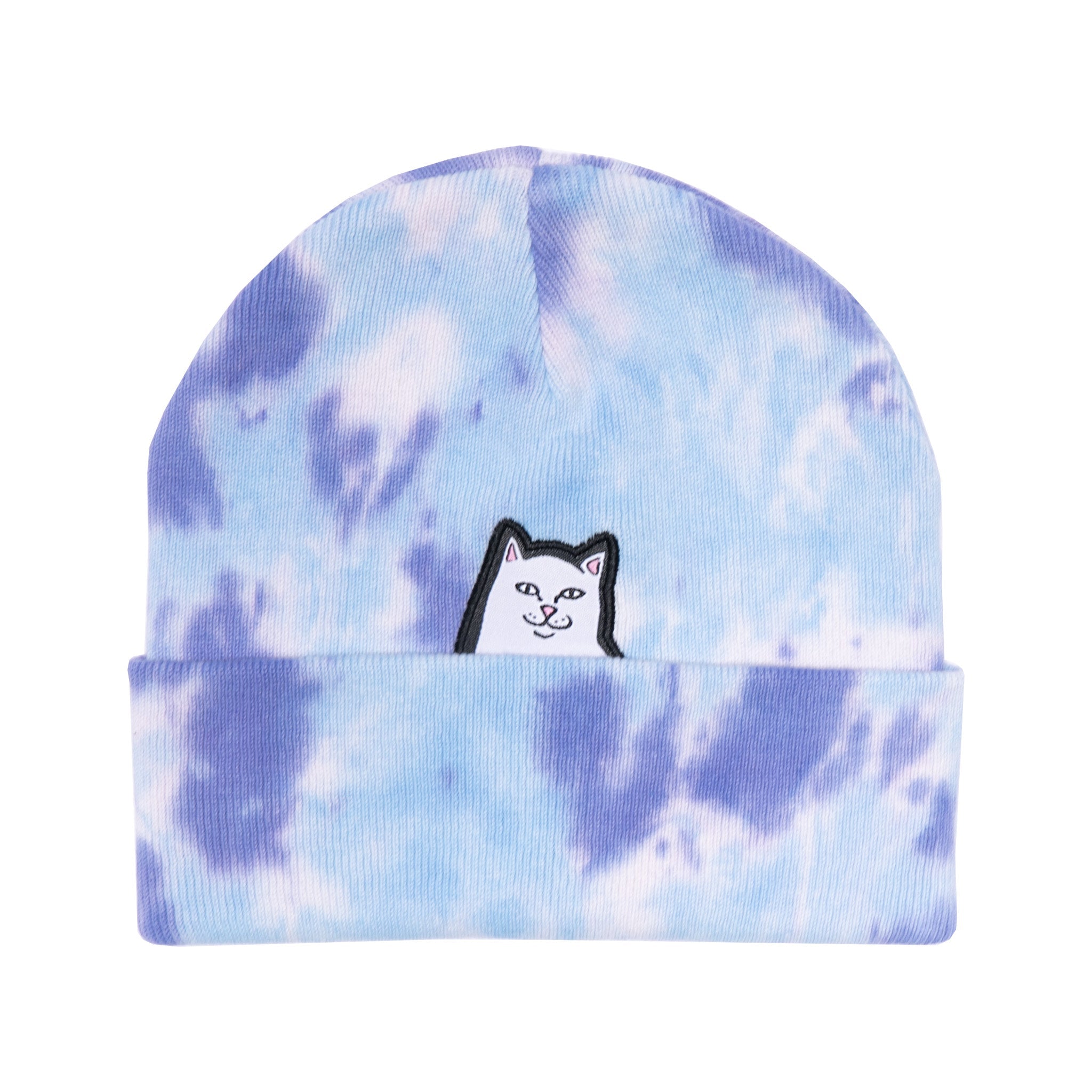 RIPNDIP Lord Nermal Tie Dye Beanie (Periwinkle)