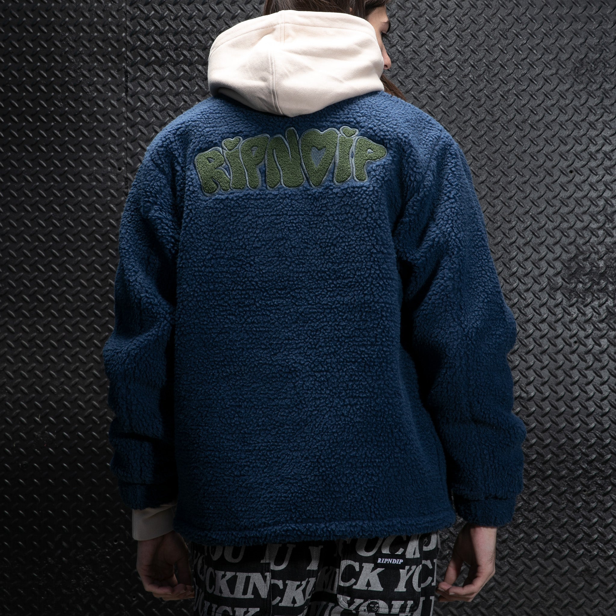 RIPNDIP Love N Dip Sherpa Jacket (Navy)