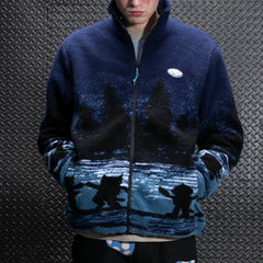 RIPNDIP Cosmic Meadow Sherpa Jacket (Purple/Slate)