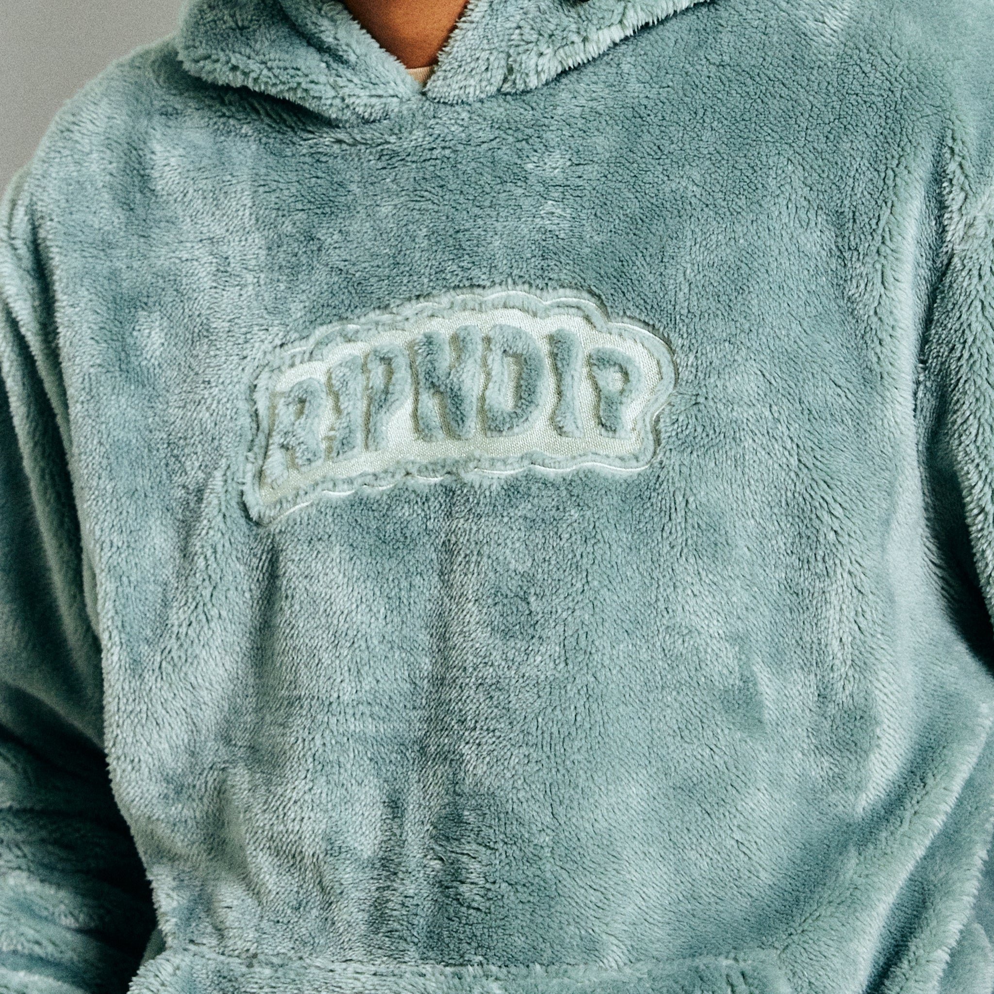 RIPNDIP Bubble Sherpa Hoodie (Cool Grey)